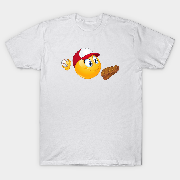 Baseball Pitcher Emoji Emoticon Emoji TShirt TeePublic